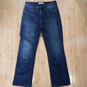 Madewell Cali Demi-Boot Crop Jeans Size 26